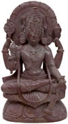 Lord Narayana Hindu Deities India Stone Carving Statue Idol Sculpture Hinduism