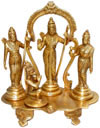 Rama Family Rama Sita Laxman in Ram Darbar Indian Gods