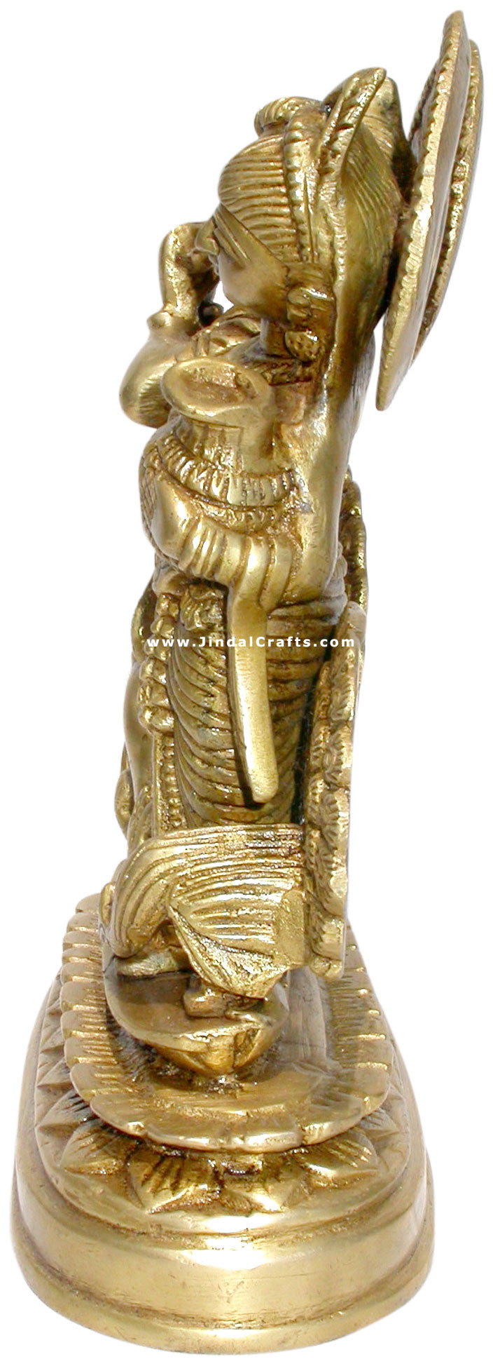 Radha Krishna Pair Indian God Goddess Statues Brass Art