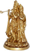 Radha Krishna Indian God Goddess Sculptures Handmade Hindu Religious Figure