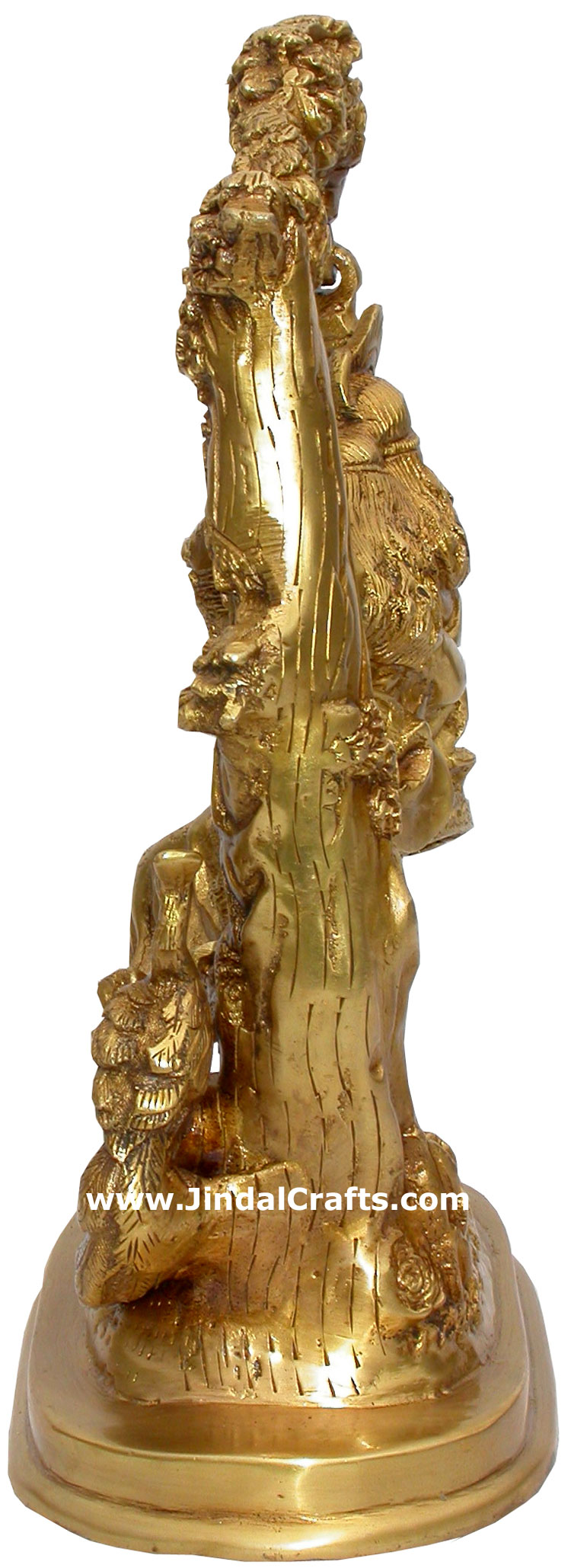 Radha Krishna Swing Sculpture Hindu Religious Handicraft Indian Brass Artifacts