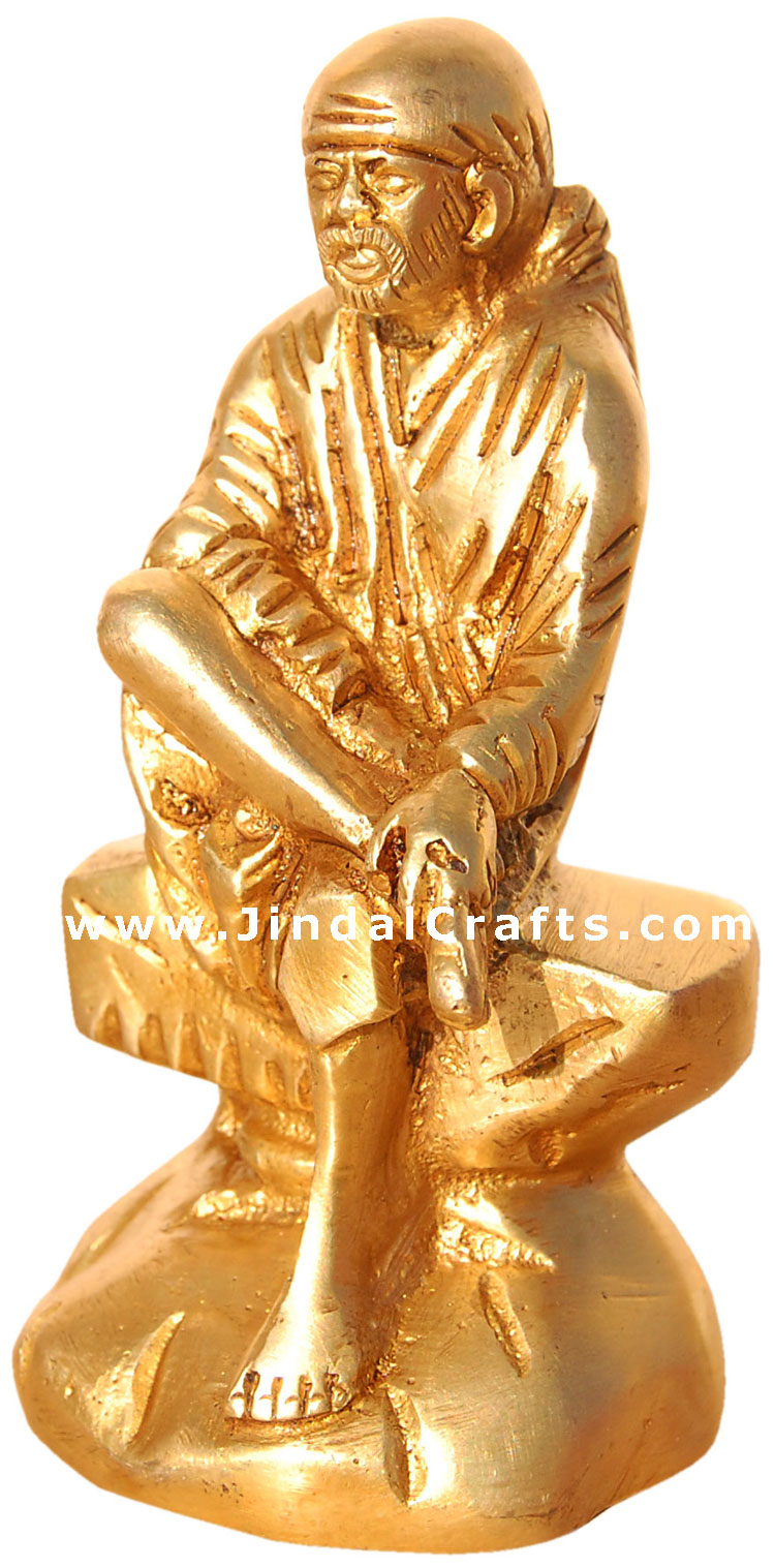 Sai Baba - Hindu Religion God Sculpture made from Brass