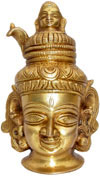 Shiva with Ganga in Head Religious God Idol India Art