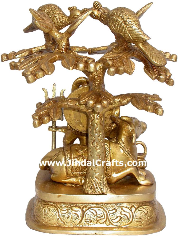 Lord Shiva Indian God Religious Brass Handicraft Idols Hindu Figurine Handicraft