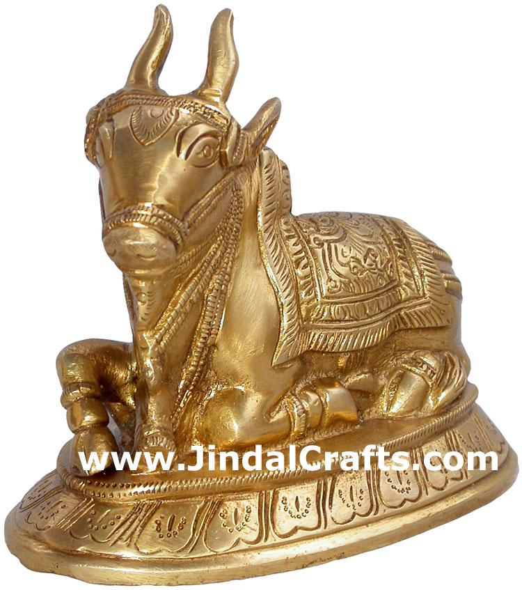 Nandi The Cosmic Bull of Shiva Indian God Sculpture Art