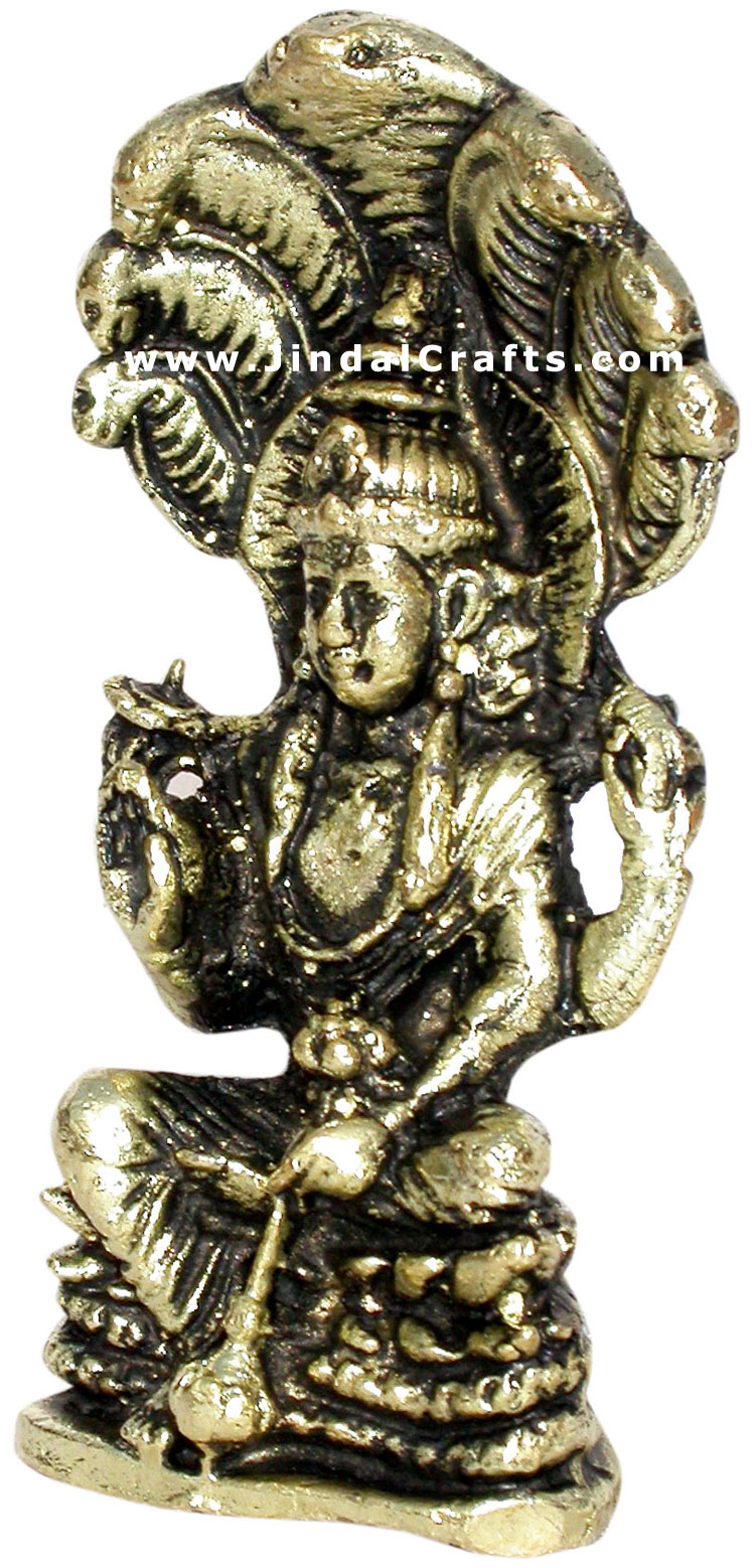 Hindu God Vishnu Religious Statue India Crafts Perumal