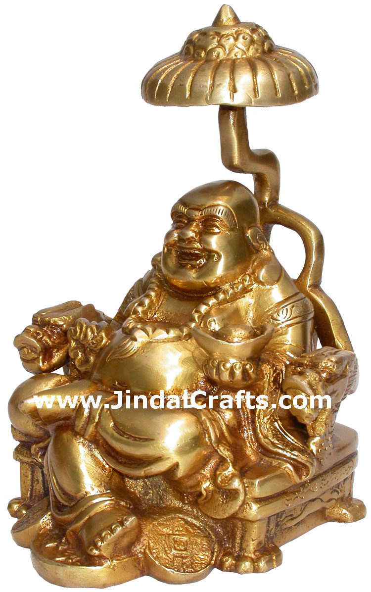 Laughing Buddha Buda Happy Man Feng Shui Home Decoration Art Hand Crafted Statue