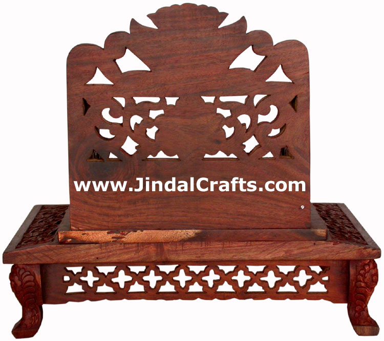 Wooden Chowki - Indian Art Craft Handicrafts Wooden Hand Carved Figure