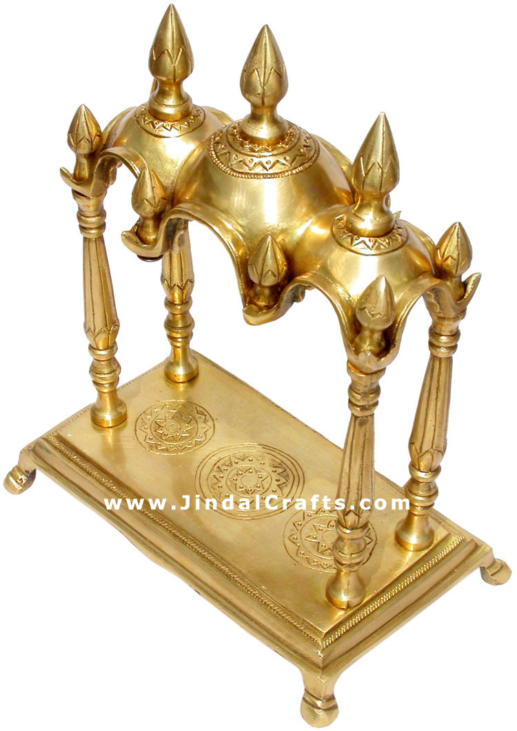 Brass Temple Indian God Religious Artifact India Handicrafts Crafts Arts Decor