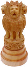 Ashoka Head Hand Carved National Symbol of India