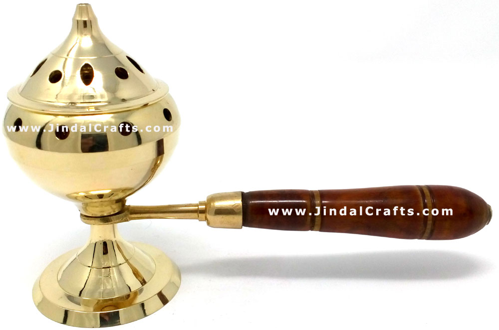 Decorative Brass made Resin Charcoal Incense Cones Bakhour Burners from India