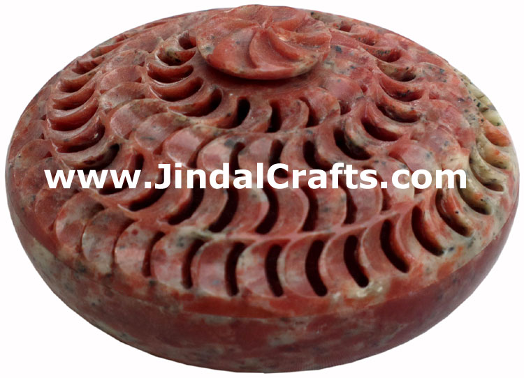 Incense Holder - Hand Carved Indian Art Craft Handicraft Home Decor Stone Made
