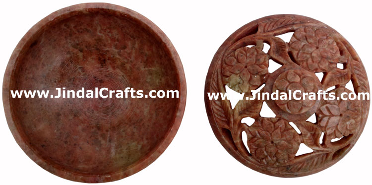 Incense Holder - Hand Carved Indian Art Craft Handicraft Home Decor Stone Made