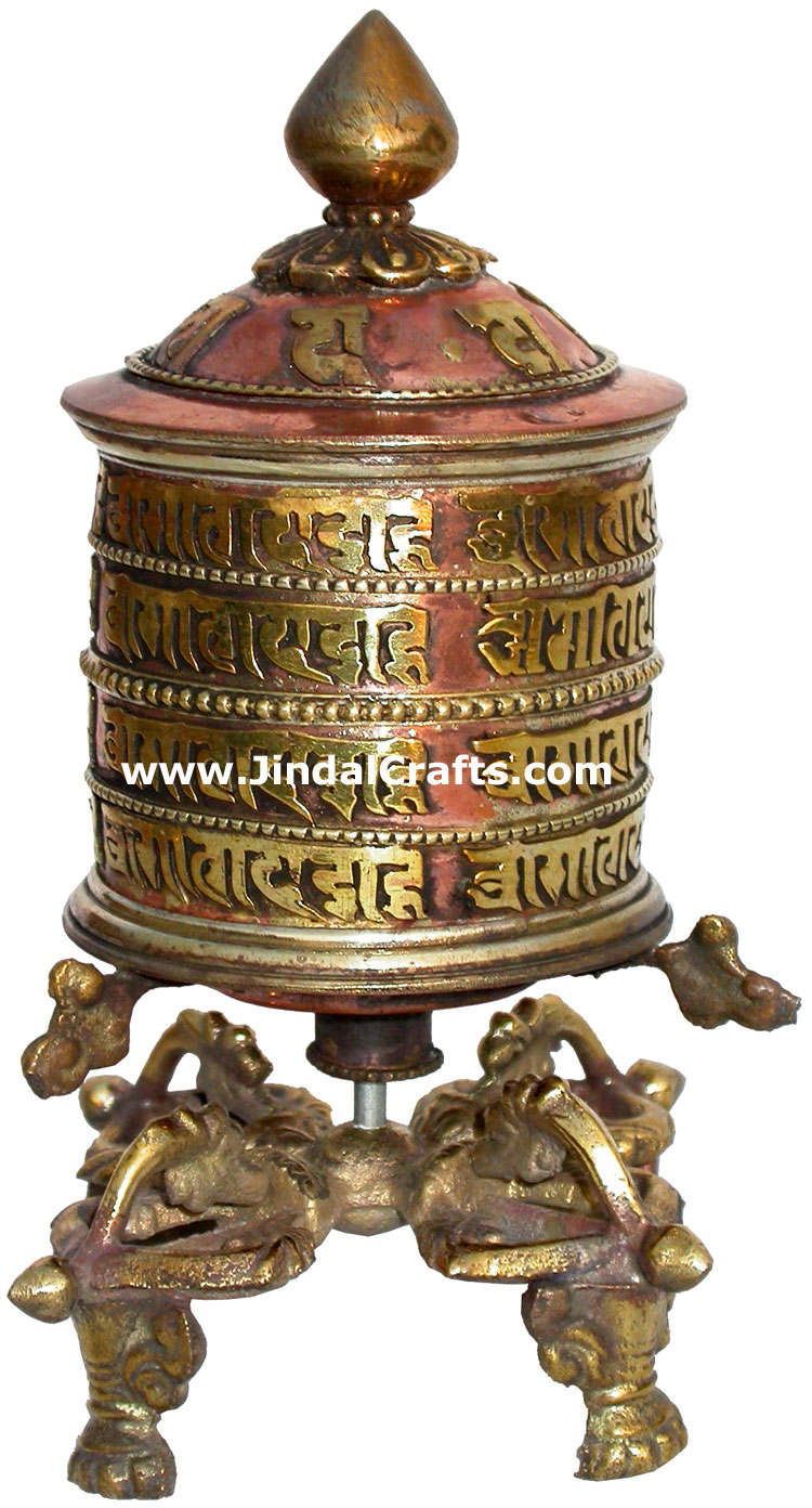 Prayer Wheel Tibetan Buddhism Religious Ritual Crafts