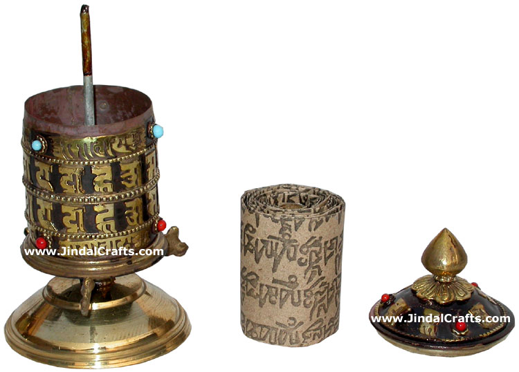 Prayer Wheel Tibetan Buddhism Religious Ritual Crafts