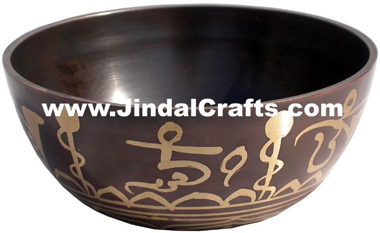 Handcarved Brass Bronze Five Metals Seven Metals Singing Bowls India Buddhism