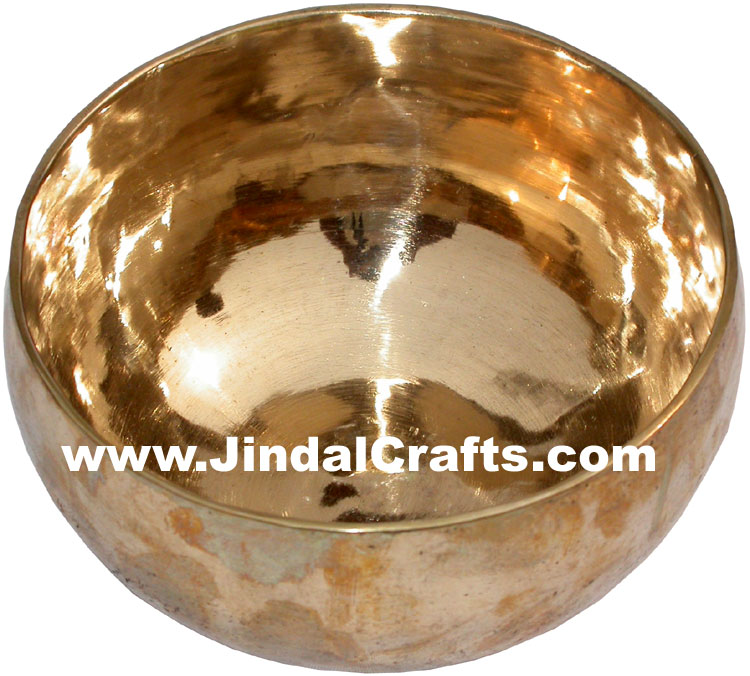 Hand Beaten Brass Bronze Five Metals Seven Metals Singing Bowl India Buddhism