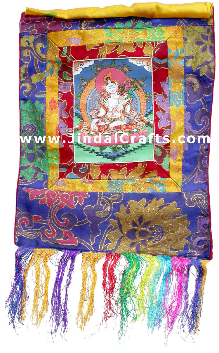 Hand Painted Tibetan Tara Thanka Painting Indian Art