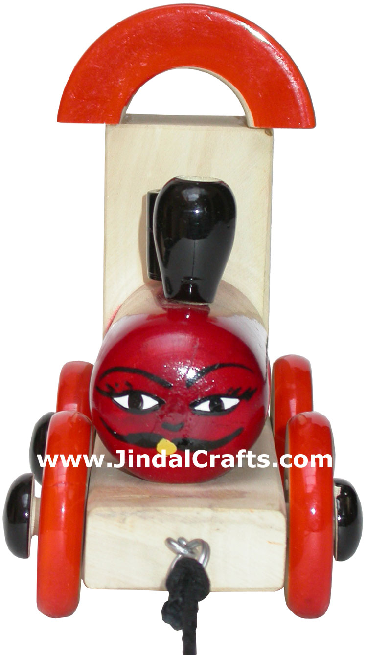 Train Engine - Handmade Wooden Toy from India