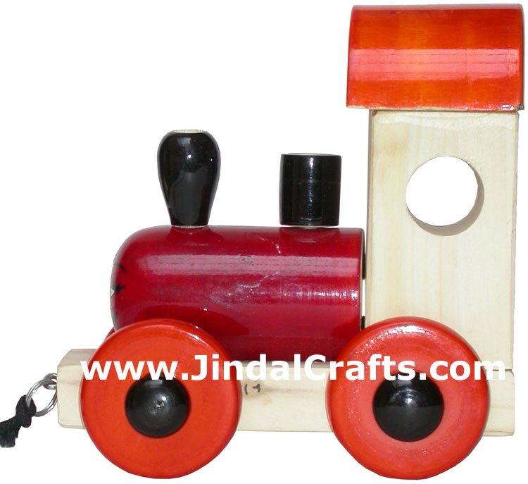 Train Engine - Handmade Wooden Toy from India