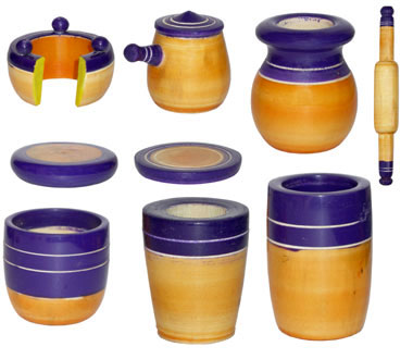Kitchen Set - Handmade Wooden Toy from India