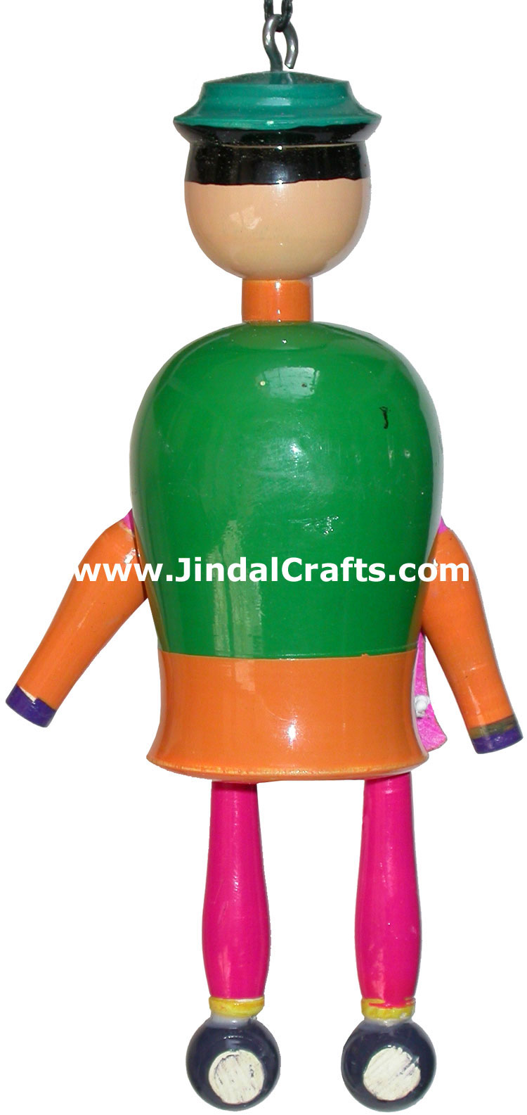 Dancing Joker - Handmade Wooden Toy from India