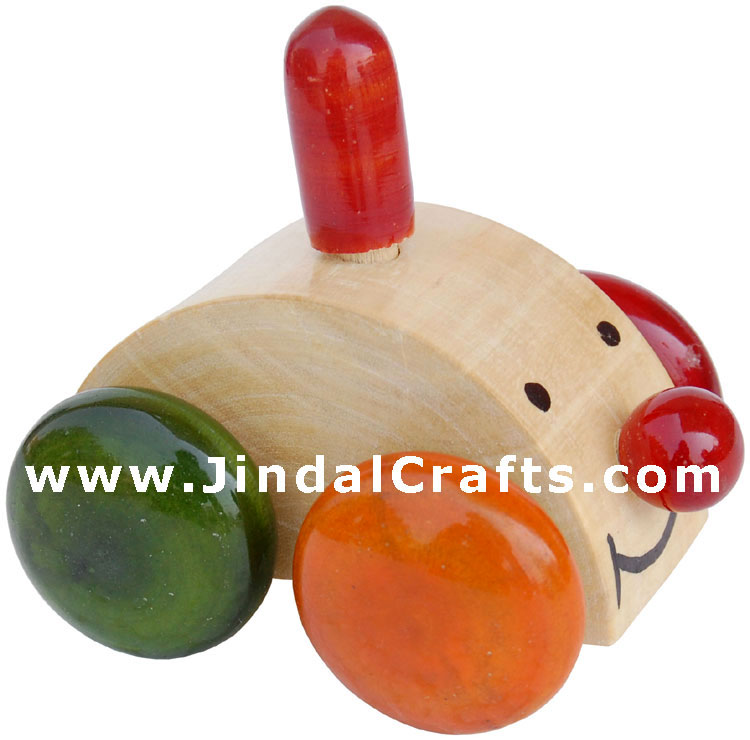 Wooden Toy Car - Hand Painted Children Toys