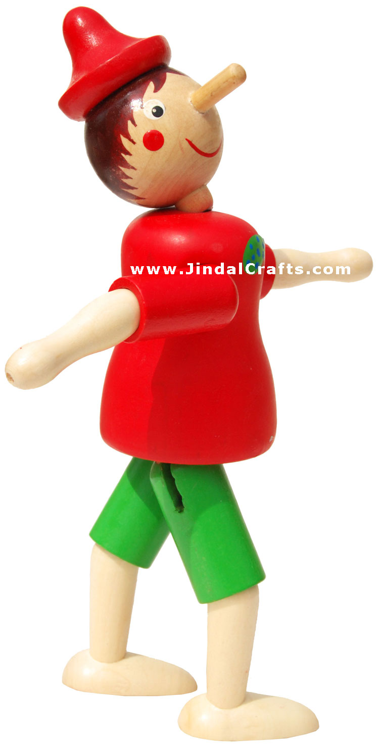 Pinocchio Tilt - Handmade Handpainted Wooden Body India