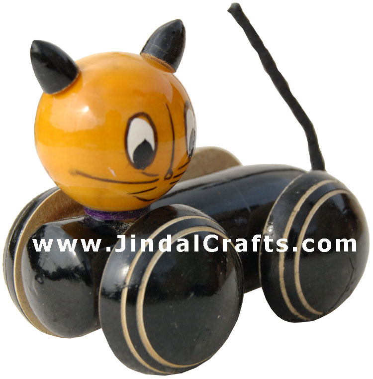 Handmade Handpainted Wooden Toy India Traditional Art