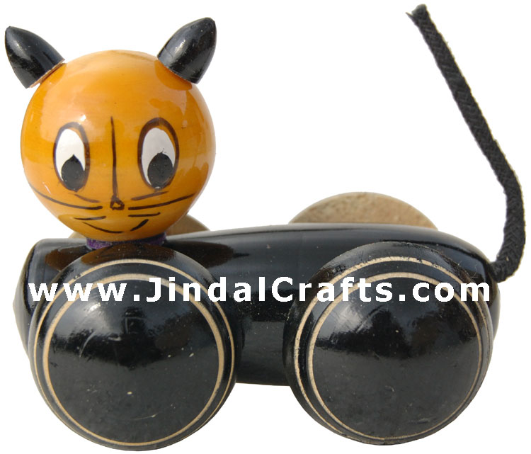 Handmade Handpainted Wooden Toy India Traditional Art