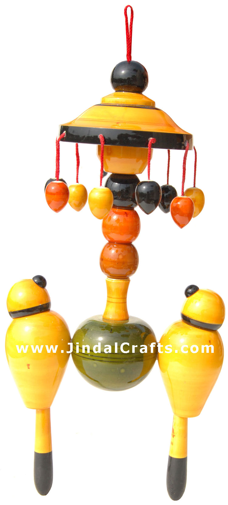 Handmade Handpainted Wooden Toy India Art