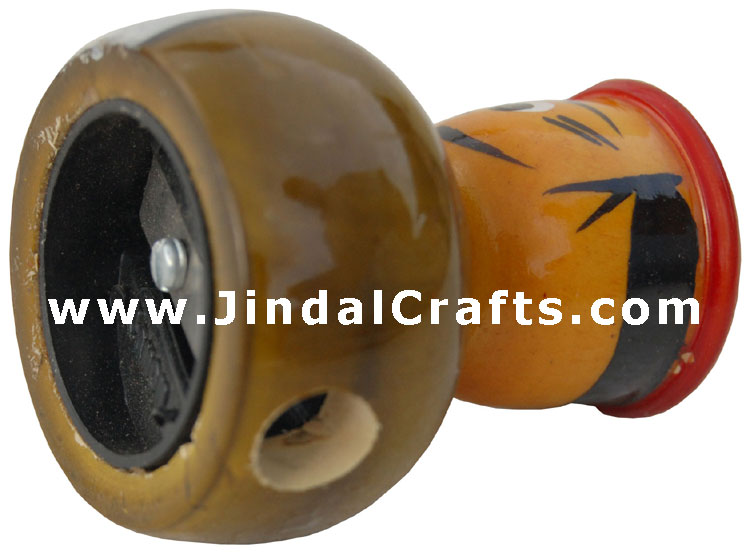 Handmade Handpainted Wooden Sharpner India Art