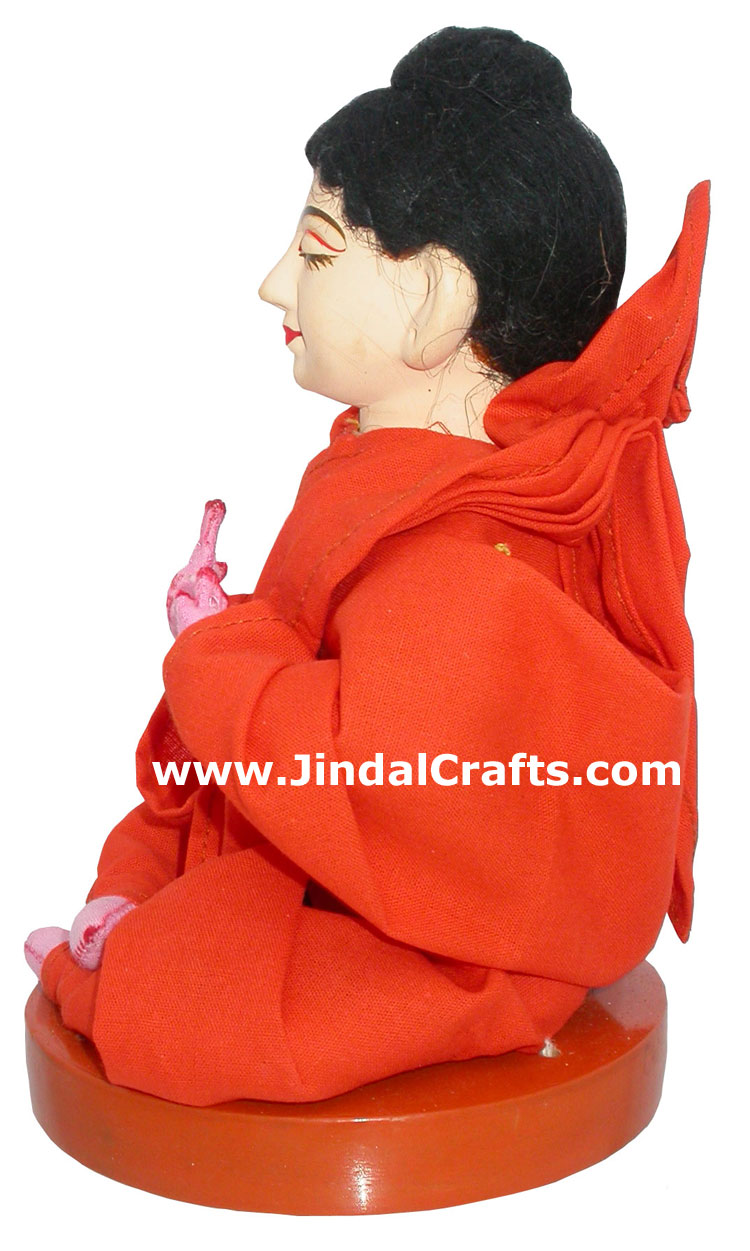 Lord Buddha Handmade Traditional Indian Collectible Costume Doll Home Decor Art