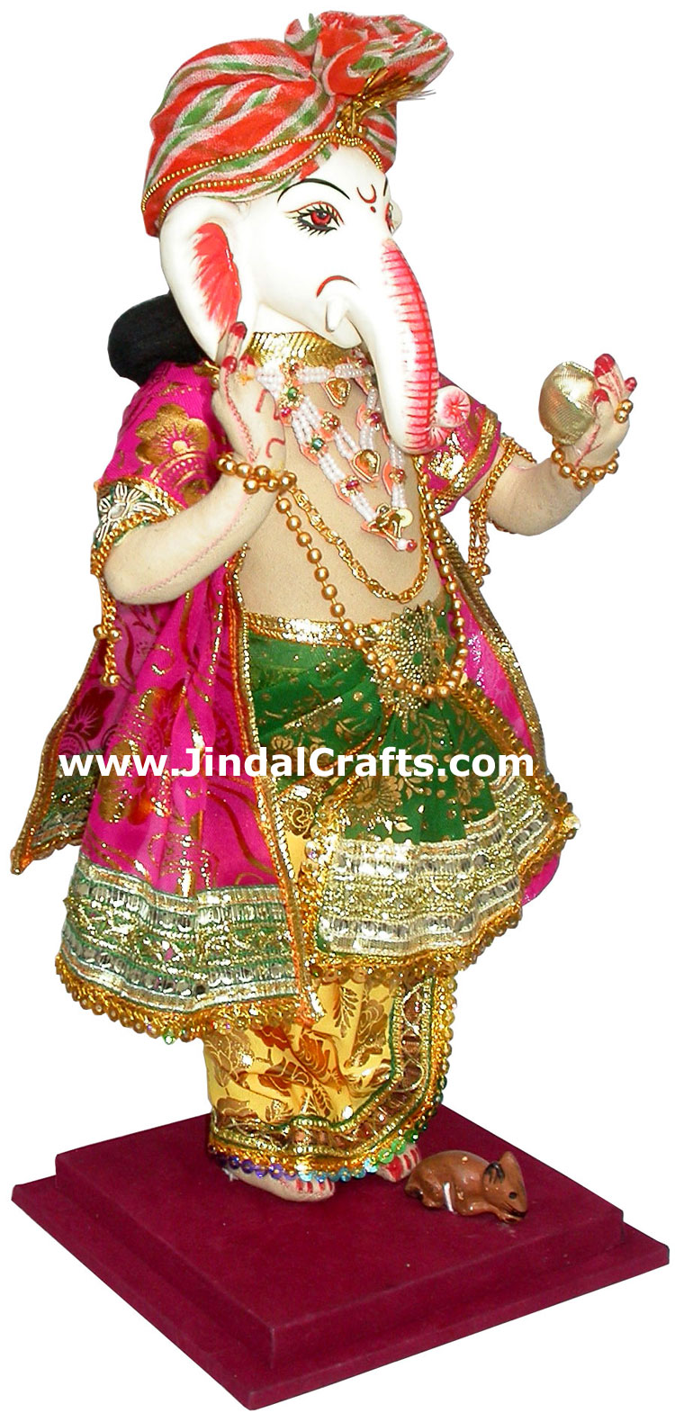 Lord Ganesha Handmade Traditional Indian Collectible Costume Doll Home Decor Art