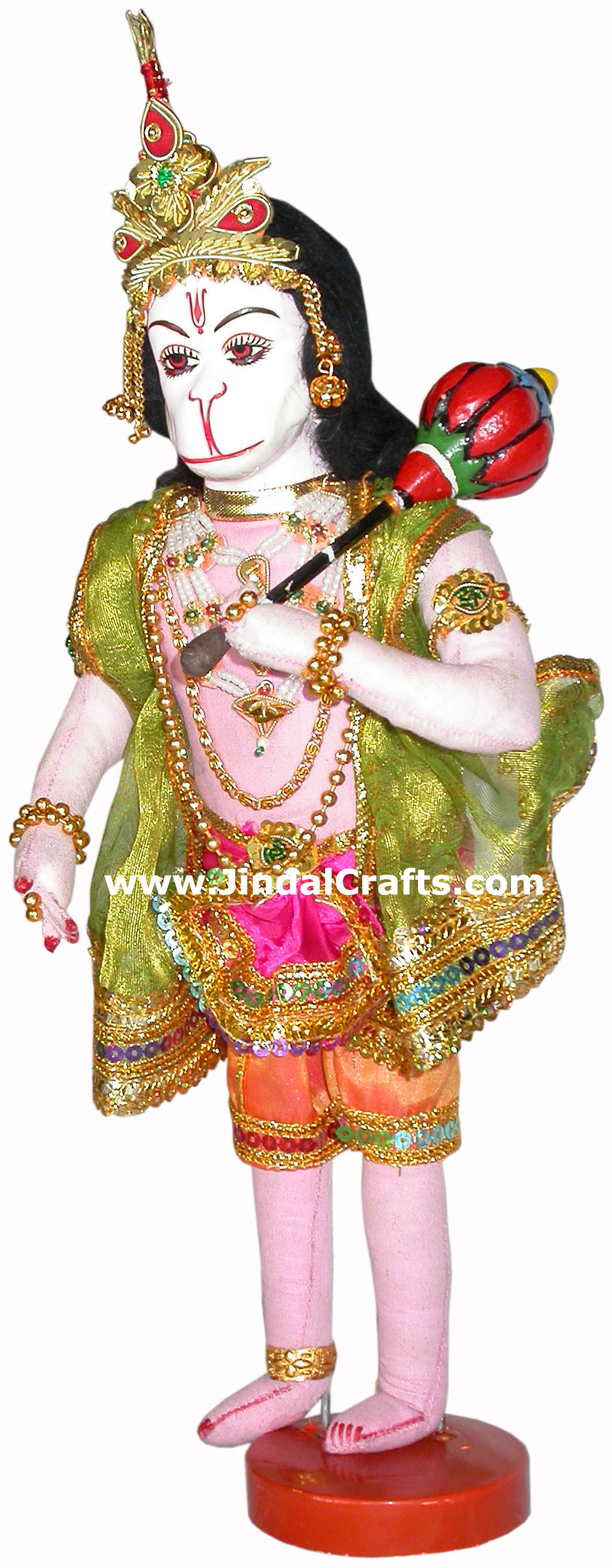 Hanumaan Handmade Traditional Indian Hindu Religious Collectible Costume Doll