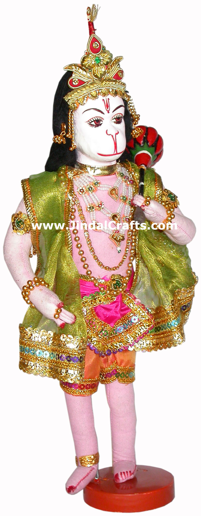 Hanumaan Handmade Traditional Indian Hindu Religious Collectible Costume Doll