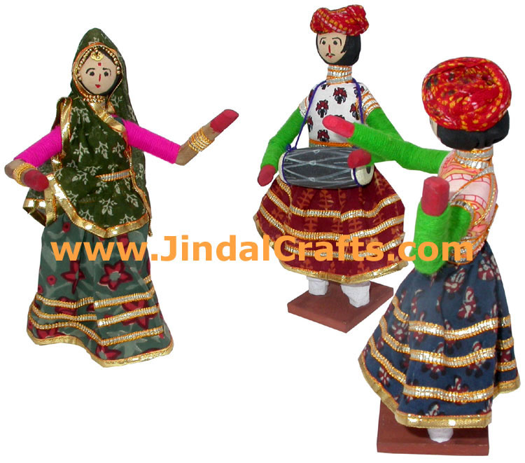 Handmade Traditional Dolls India Art - Group Folk Dance
