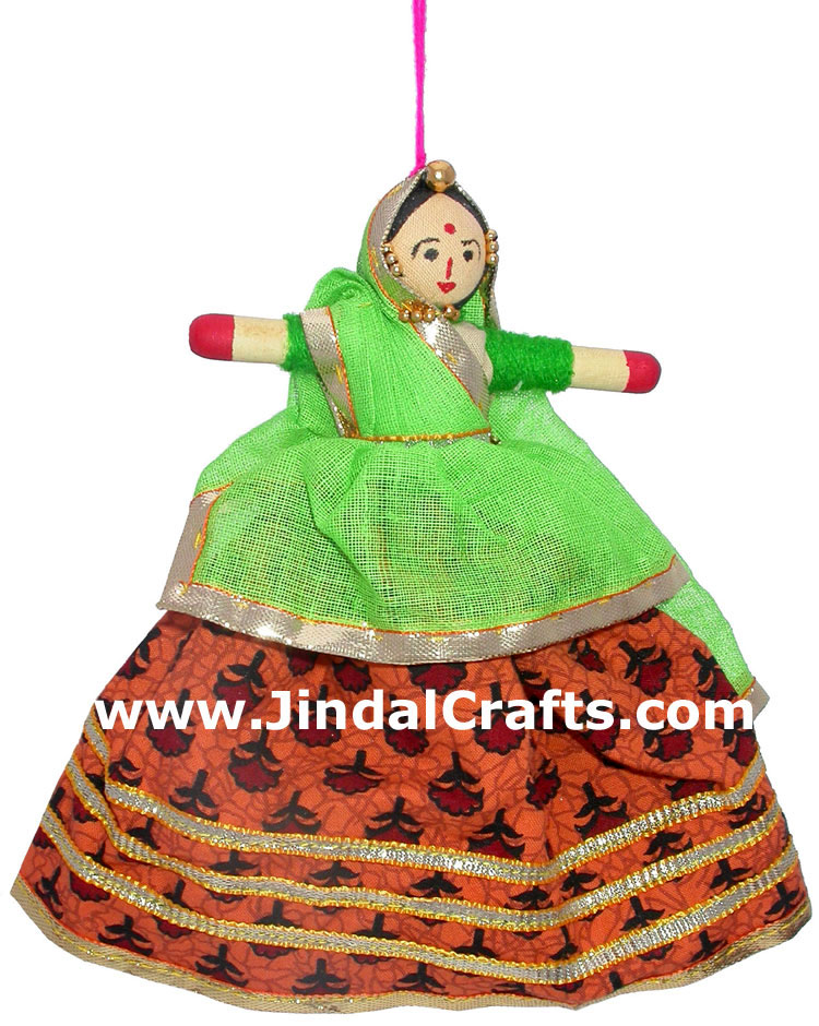 Handmade Traditional Hanging Doll Indian Art Decorative