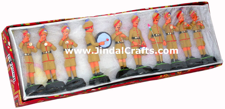 Band Set of India Dolls Handmade Unique Rare Figures India Handicraft Home Decor