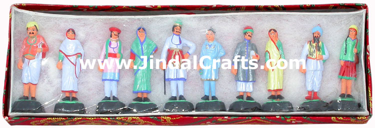 People of India Dolls Handmade Unique Rare Figures India Handicraft Home Decor