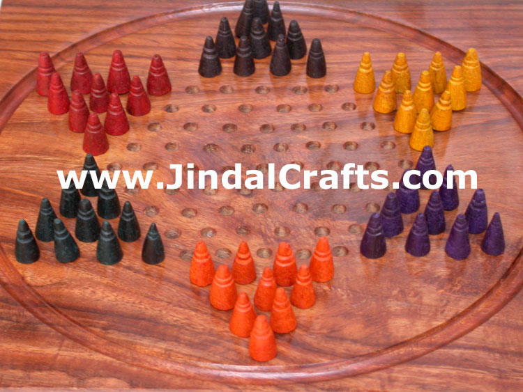 Chinese Checker - Handmade Wooden Traditional Game